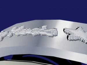 set of rings with scripts music my music your name 3D Model