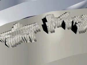 set of rings with scripts music my music your name 3D Model