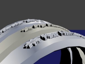 set of rings with scripts music my music your name 3D 模型
