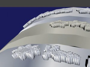 set of rings with scripts music my music your name 3D Model