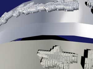 set of rings with scripts music my music your name 3D 模型
