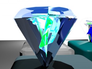 set of diamonds 3D Model