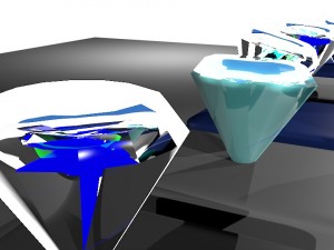set of diamonds 3D Model