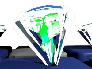 conjunto de diamantes Modelo 3D