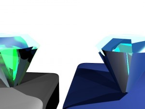 set of diamonds 3D Model