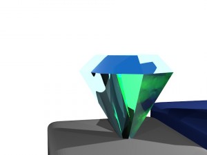 set of diamonds 3D 모델