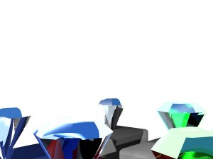 set of diamonds 3D 모델