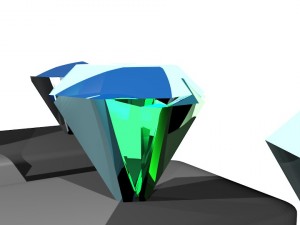 set of diamonds 3D 모델