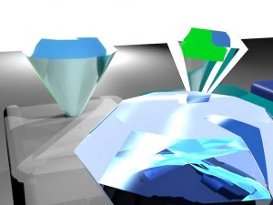 set of diamonds 3D Model