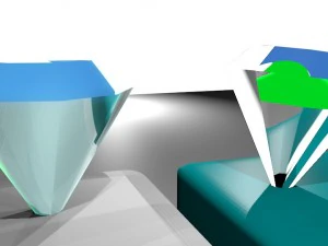 set of diamonds 3D Model