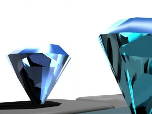 set of diamonds 3D Model