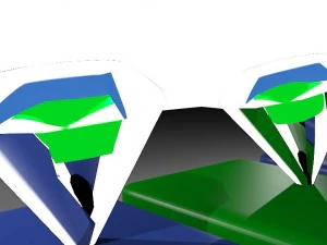 set of diamonds 3D Model