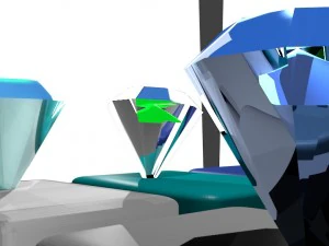 set of diamonds 3D Model