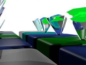 set of diamonds 3D Model