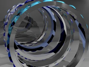 rings with emeralds 3D Model