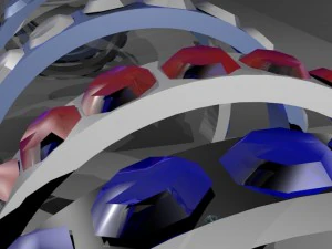 rings with emeralds 3D Model