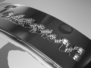 ring with internal embossing written treasure 3D Model