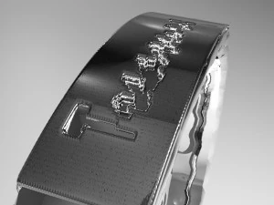 ring with internal embossing written treasure 3D Model