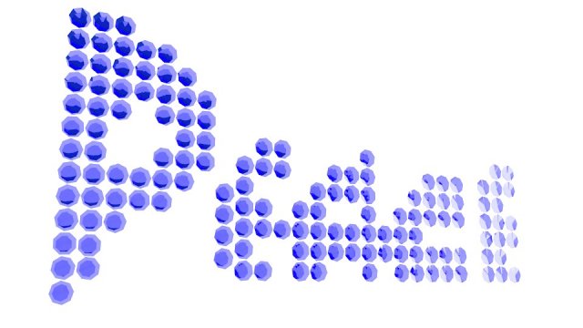 word peace written with blue emeralds Model 3D .c4d .max .obj .3ds .fbx .stl .blend 