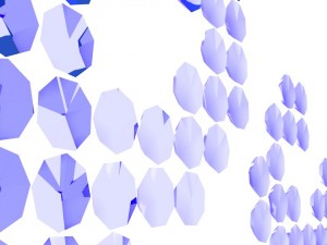 word peace written with blue emeralds Model 3D