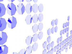 word peace written with blue emeralds Model 3D
