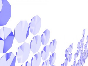 word peace written with blue emeralds Model 3D