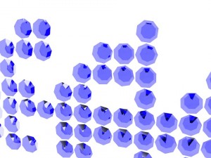 word peace written with blue emeralds Model 3D