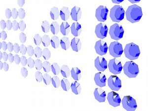 word peace written with blue emeralds Model 3D
