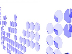 word peace written with blue emeralds Model 3D