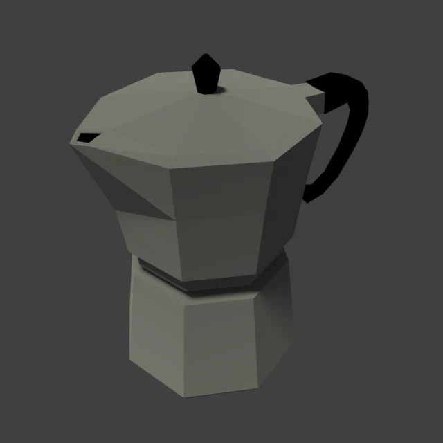 coffee pot 3D Model .c4d .max .obj .3ds .fbx .stl .blend 