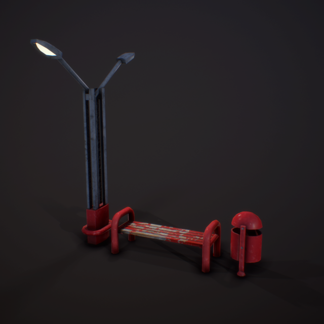 modern props pack Modelo 3D .c4d .max .obj .3ds .fbx .stl .blend 