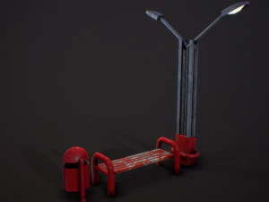 modernes Requisitenpaket 3D Modell