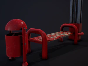 modernes Requisitenpaket 3D Modell