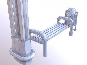 modernes Requisitenpaket 3D Modell