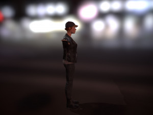 pbr rigged animated female character 3Dモデル