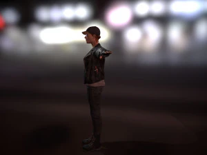 pbr rigged animated female character 3D Model