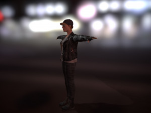 pbr rigged animated female character 3Dモデル
