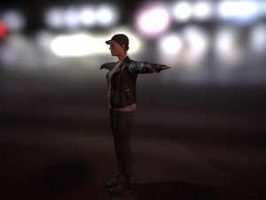pbr rigged animated female character 3D Model