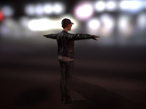 pbr rigged animated female character 3Dモデル