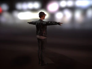 pbr rigged animated female character 3D Model