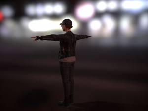 pbr rigged animated female character 3Dモデル