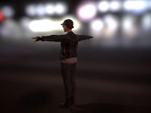 pbr rigged animated female character 3D Model