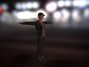 pbr rigged animated female character 3D Model