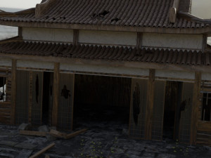 ancient temple ruins Model 3D