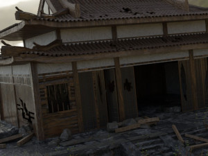 ancient temple ruins Model 3D