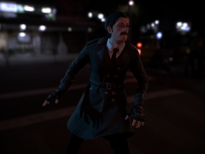 game-ready detective rigged and animated 3D मॉडल