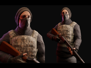 game-ready pbr post-apocalyptic survivor 3Dモデル