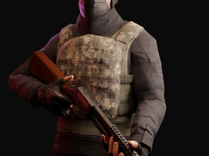 game-ready pbr post-apocalyptic survivor 3Dモデル