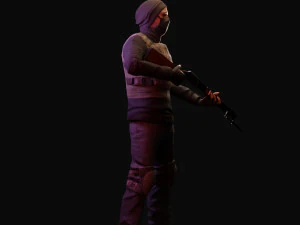 game-ready pbr post-apocalyptic survivor 3D Model