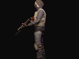 game-ready pbr post-apocalyptic survivor 3Dモデル